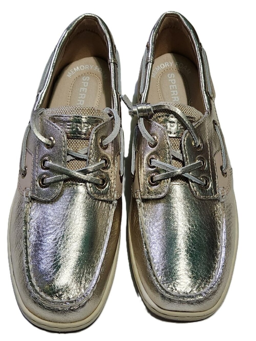 Sperry Women's Top-Sider Rosefish 3 Eye Boat Shoe Gold - Size 6.5
